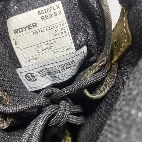 NEW ROYER 8" FLX Brown Composite Safety Toe Mens Size 9 Lace Up Leather Boot - Picture 6 of 6